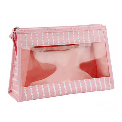 Σαφείς διαφανείς καλλυντικές τσάντες Makeup πολυεστέρα PVC φερμουάρ