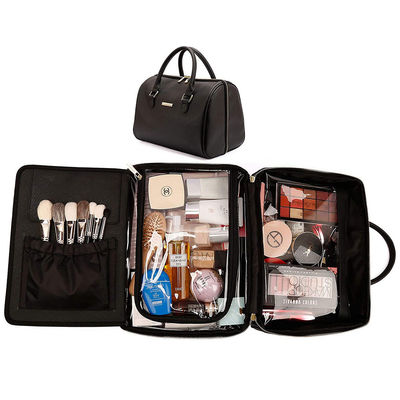 PU Makeup ταξιδιού περάτωσης φερμουάρ τσάντα αποθήκευσης για τις γυναίκες