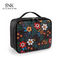 Καλλυντική τσάντα ταξιδιού με φερμουάρ τη Floral τσάντα Makeup διαμερισμάτων κόκκινη φορητή