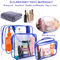 Πολυσύνθετα 6pcs καθαρίζουν τη σακούλα αποσκευών ταξιδιού PVC με τη λαβή
