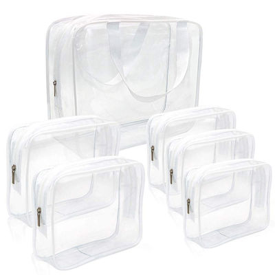 τσάντα πλυσίματος ντους ταξιδιού PVC 29*9.5*23cm διαφανής
