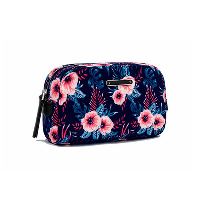 Εκλεκτής ποιότητας Floral τυπωμένη μικρή ιδιωτική τσάντα Makeup ετικετών συνήθειας μόδας για το ταξίδι