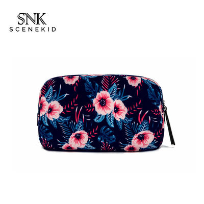 Εκλεκτής ποιότητας Floral τυπωμένη μικρή ιδιωτική τσάντα Makeup ετικετών συνήθειας μόδας για το ταξίδι